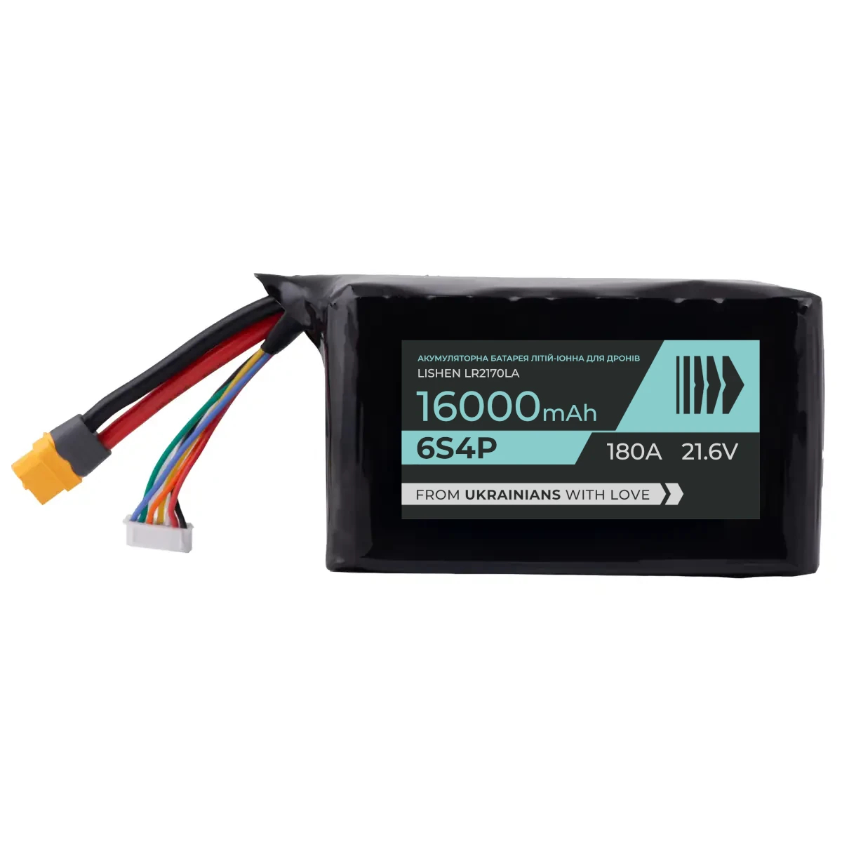 Акумулятор для коптерів та літаків BTRY 6S4P на елементах Lishen LR2170LA